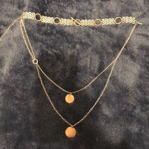 Multi-layered Gold & Silver Choker